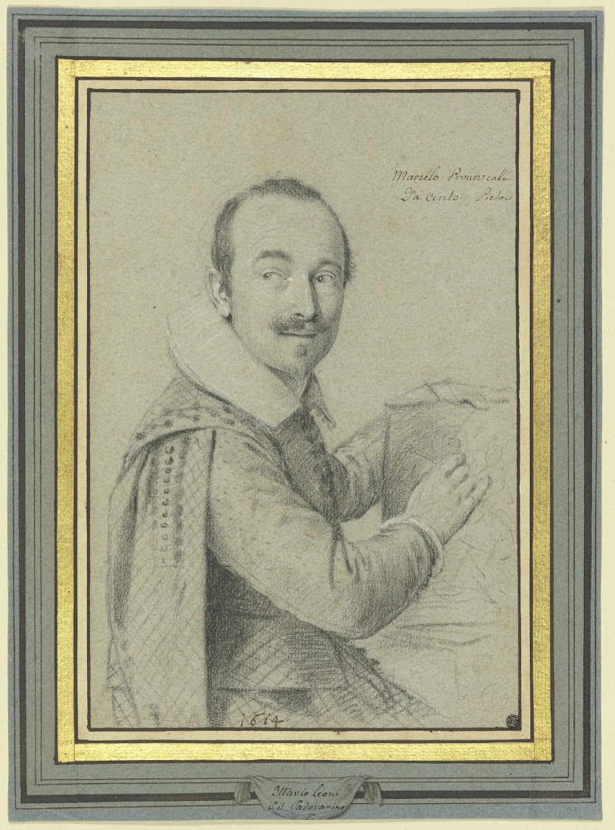 Porträt des Mosaikarbeiters zu Cénto Marcello Provencale 1614