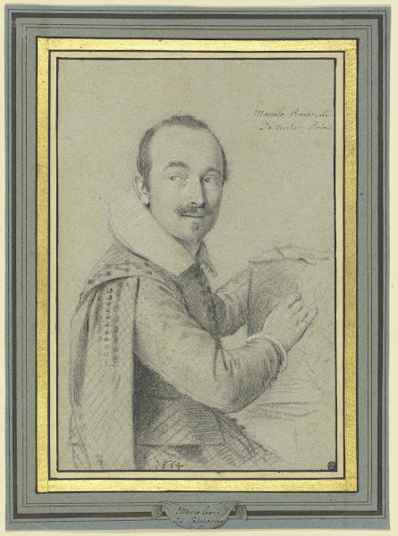 Porträt des Mosaikarbeiters zu Cénto Marcello Provencale 1614