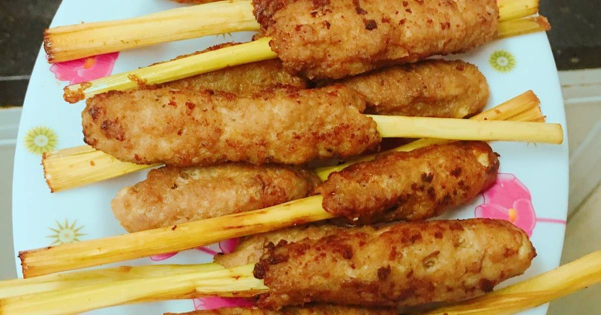 Thịt bọc sả chiên giòn!