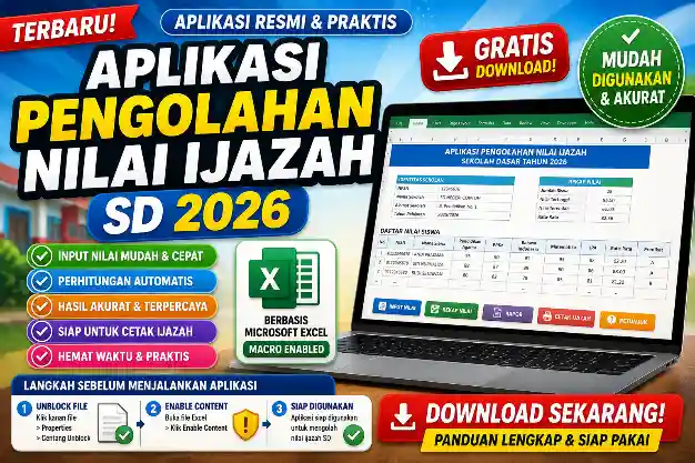 Download Aplikasi Pengolahan Nilai Ijazah SD 2026
