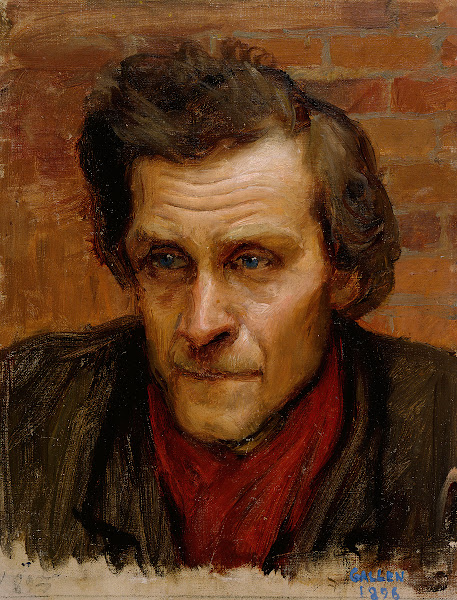 Head of a Man study for the painting By the River of Tuonela 1902   1903