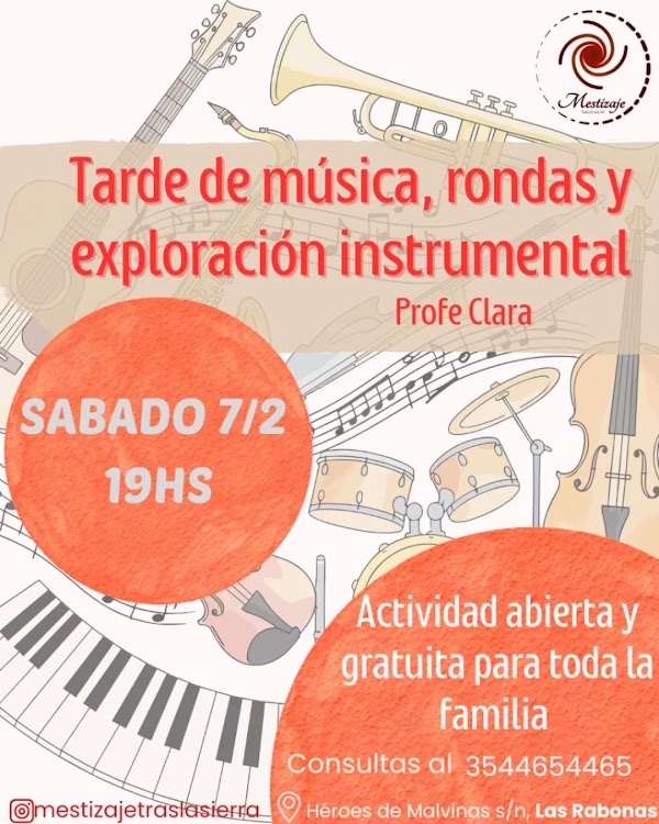 Tarde de música, rondas y exploración instrumental