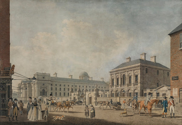 View Of The Provosts House And Trinity CollegeDublin 1796