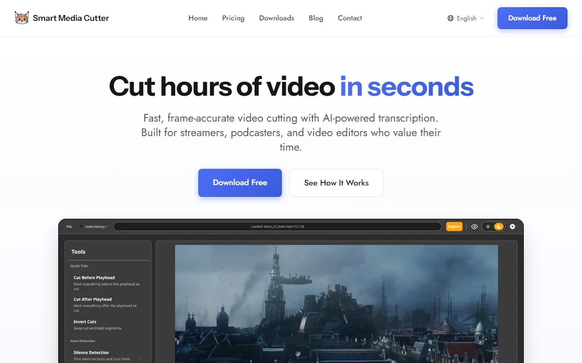 Captura de Smart Media Cutter