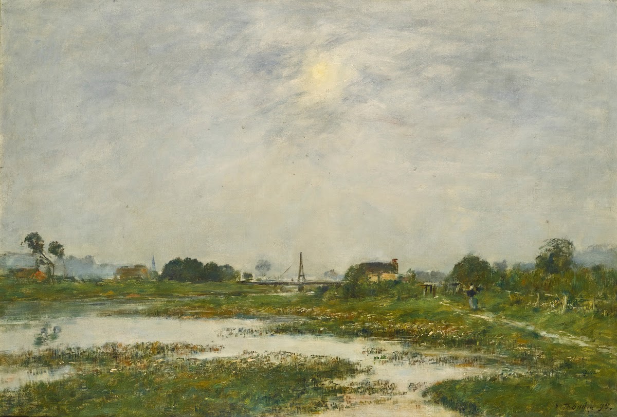 Les Bords De La Touques Pendant Les Grandes Marées 1895