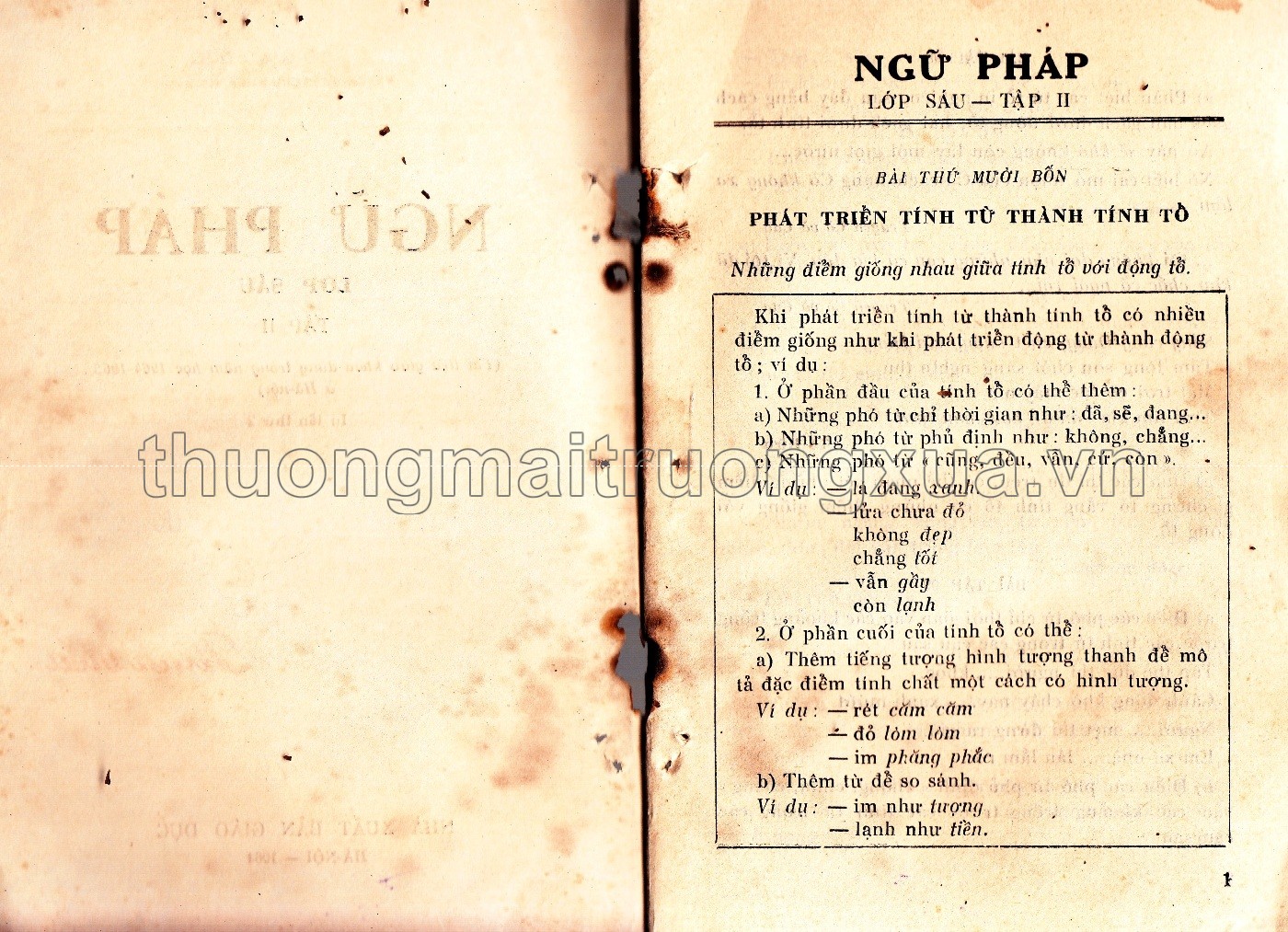 Ngữ pháp lớp 6 phổ thông (tập 2 - 1964) - Trang 1