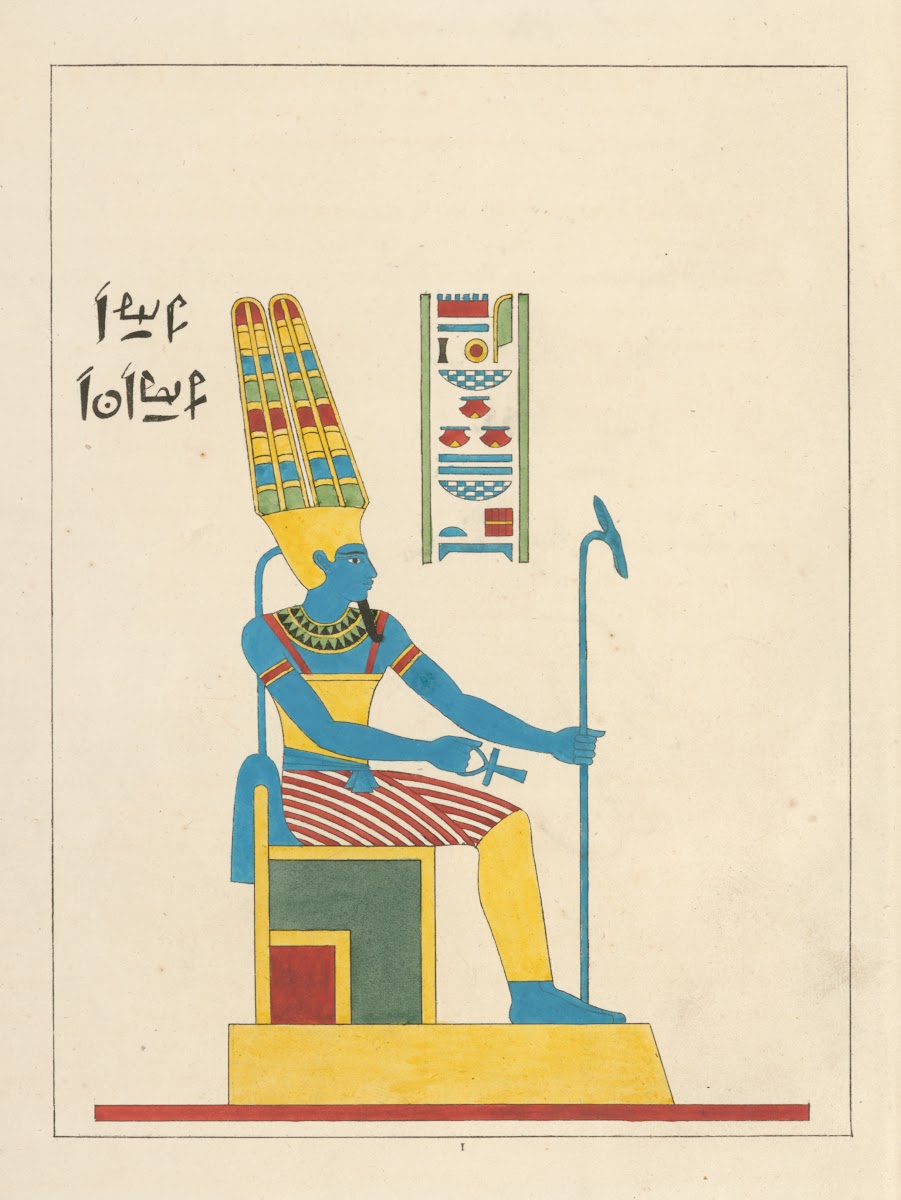 Amon Amon ra ou Amon ré a tête humaine 1823   1825