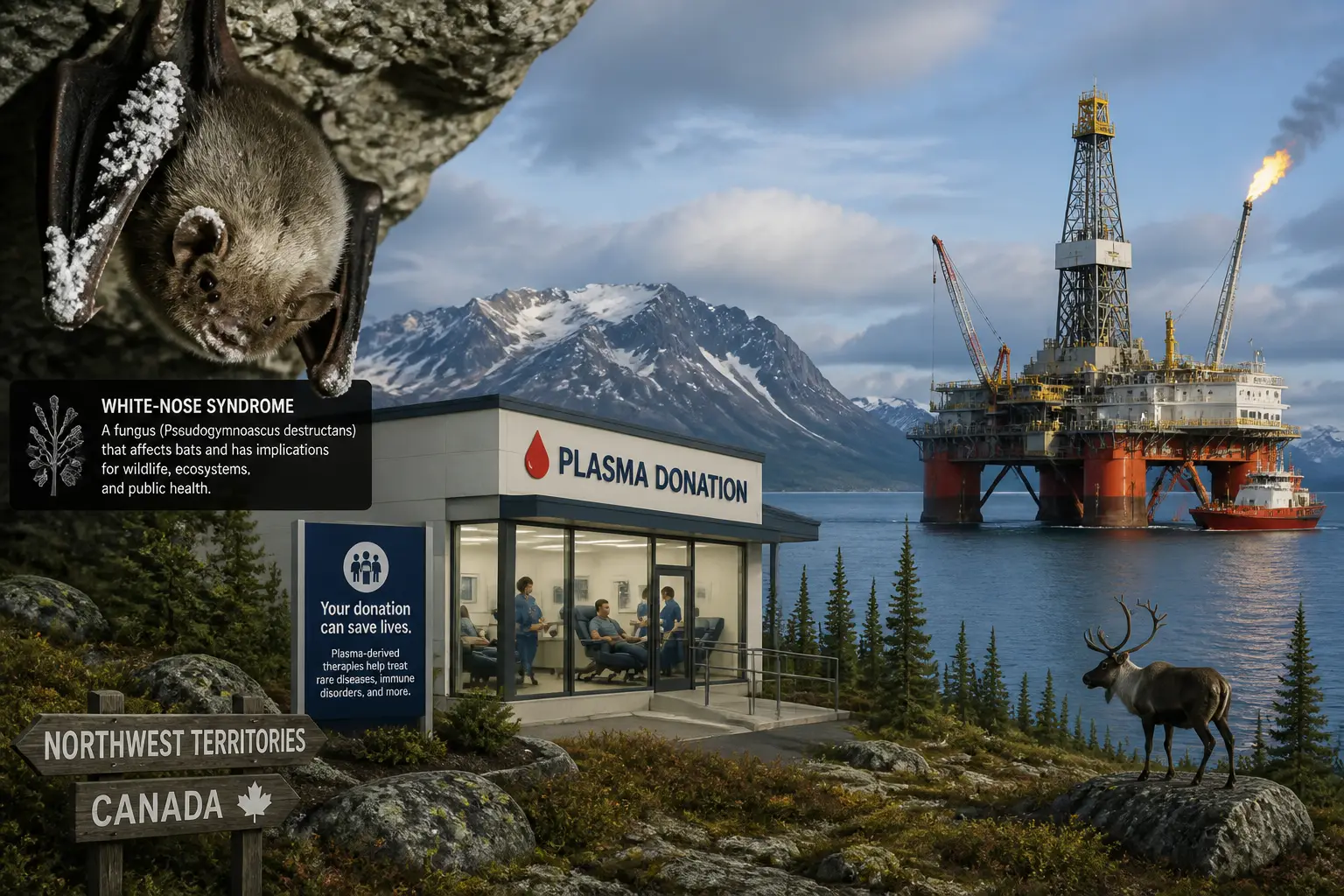 Editorial illustration for Health, Energy, and Wildlife in the Americas
