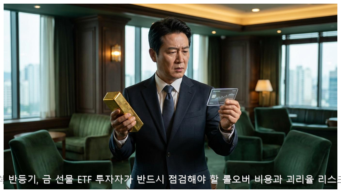 금 가격 반등기, 금 선물 ETF 투자자가 반드시 점검해야 할 롤오버 비용과 괴리율 리스크 분석 핵심 안내 및 분석 인포그래픽 (2)