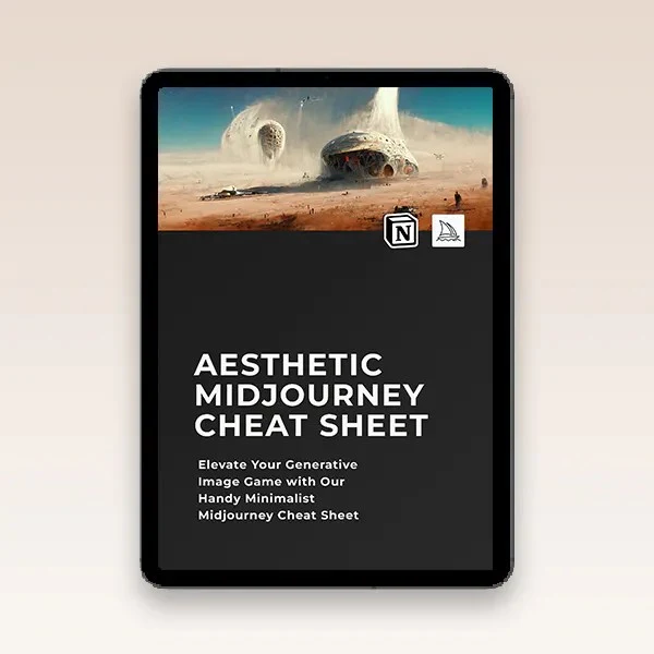 Captura de Aesthetic Midjourney Cheat Sheet