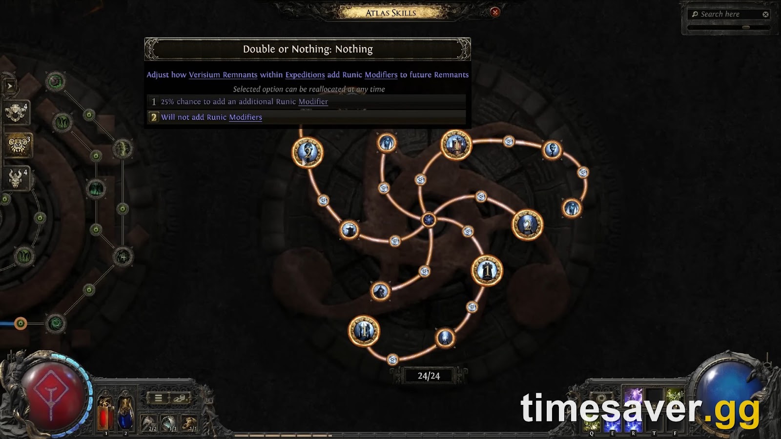 The Expedition Atlas passive skill tree in Path of Exile 2, unlocked by defeating Olroth for Expedition Atlas Passive Points