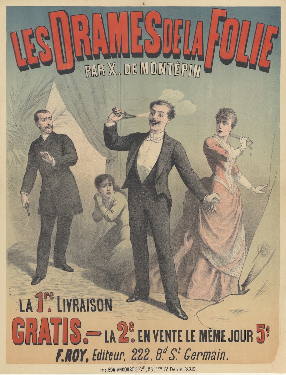 Les Drames de la folie par Xavier de Montépin 1890