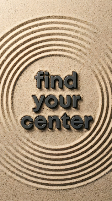 Minimalist Zen Garden Sand Ripple Typography Background - Free mobile Wallpaper