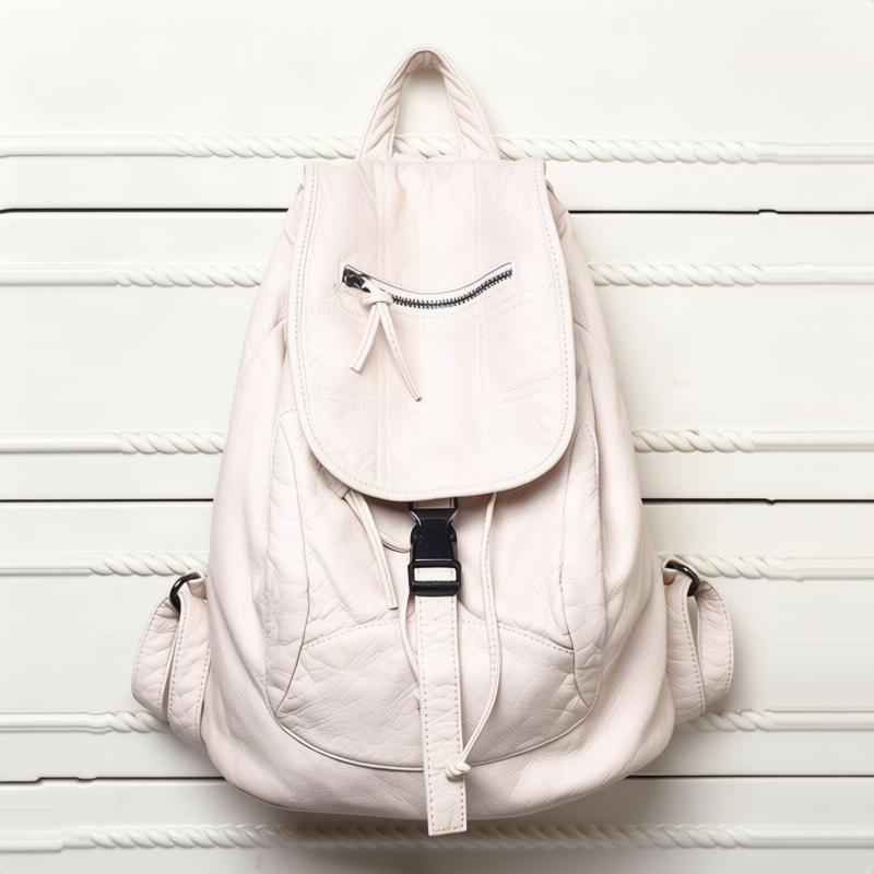 Double Shoulder Backpack made of PU Material
