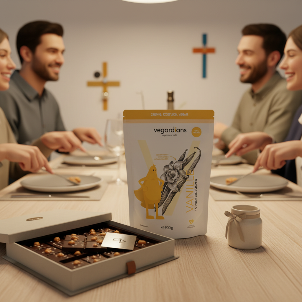 Nahaufnahme einer stilvollen Geschenkbox mit Zartbitterschokolade, Salz‑Karamell‑Stücken und graviertem Metallanhänger auf Holzoberfläche, dezente #ff9800 Akzente, minimaler #FAFAFF Hintergrund – ideal für süßigkeiten geschenke männer