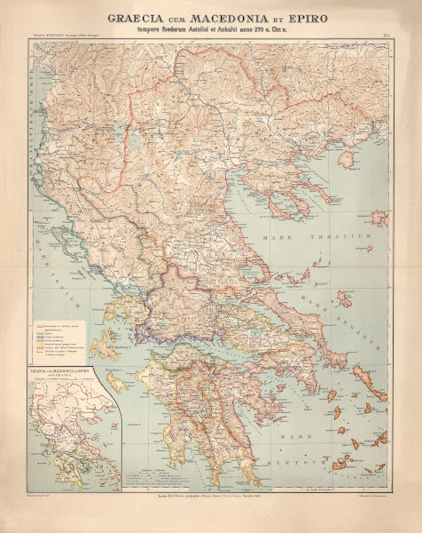 Graecia cum Macedonia et Epiro tempore foederum Aetolici et Achai ci anno 270 aC