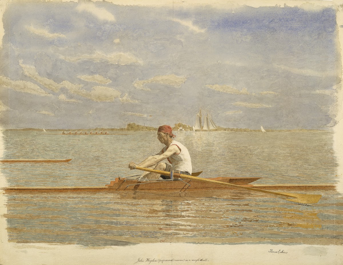 John Biglin in a Single Scull ca 1873