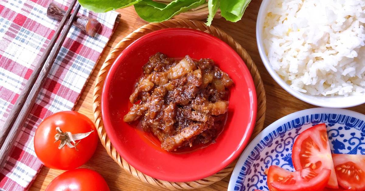 Thịt Ba Chỉ Xào Mắm Ruốc Huế