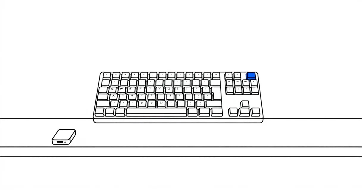 로지텍MXKEYSMINI 79키 미니 배열 공간 활용 이미지