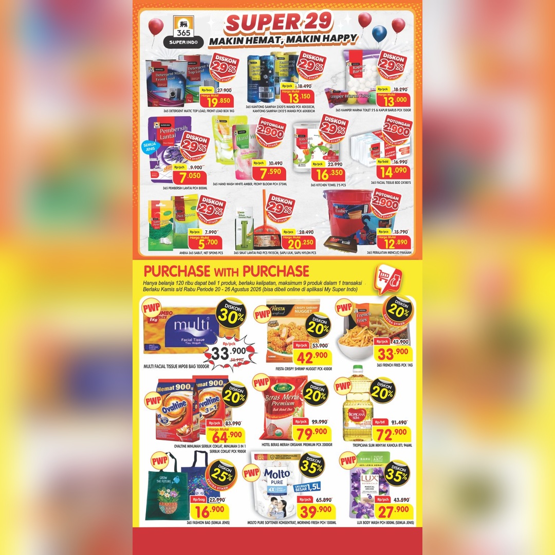 Katalog Super Hemat Jabodetabek, Palembang