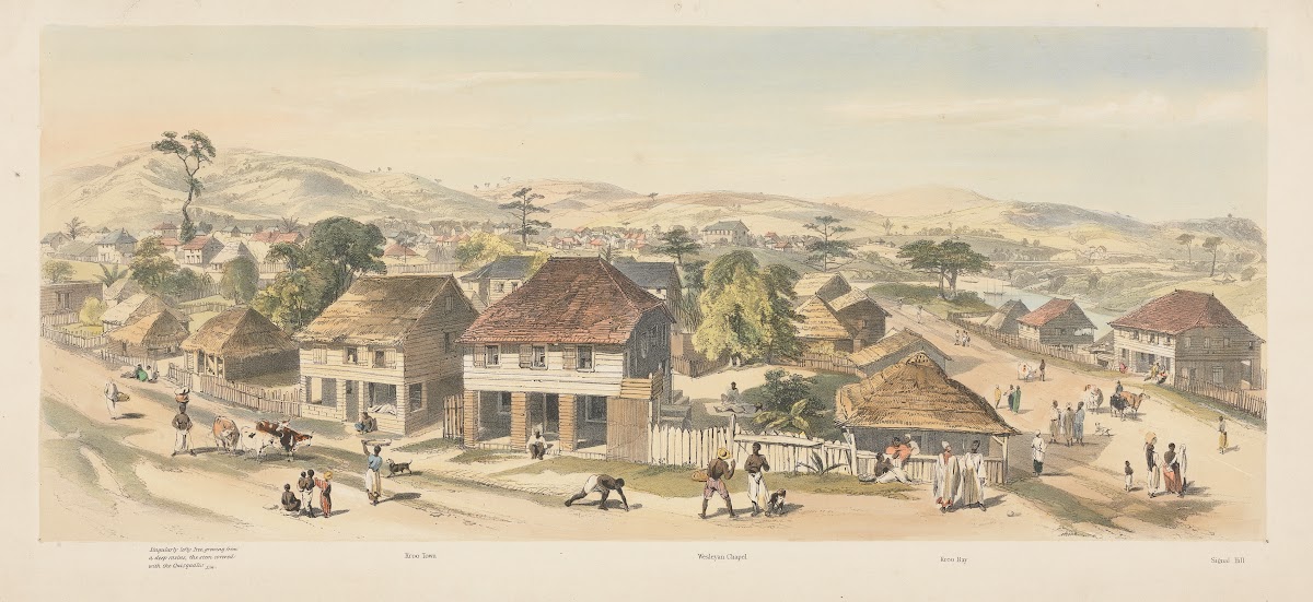 Freetown Sierra Leone ca 1850
