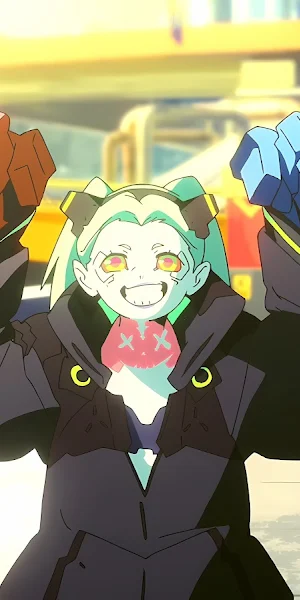 Cyberpunk: Edgerunners, Cyberpunk, Cyberpunk 2077, Rebecca (Cyberpunk: Edgerunners), Anime Screenshot 8K Wallpaper Background