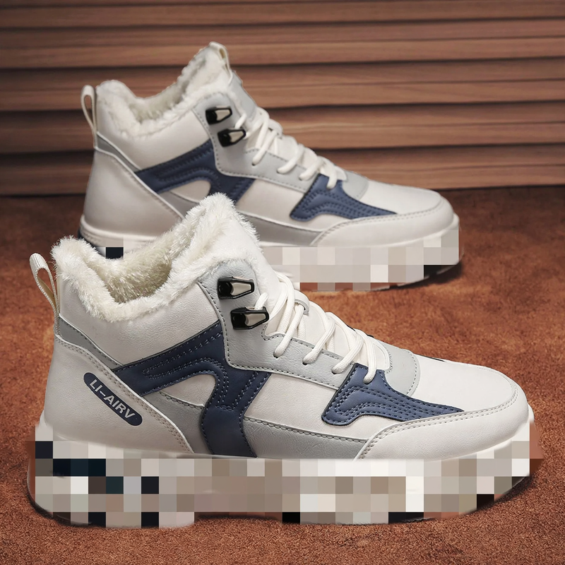 Men's boots with platform, non-slip rubber sole