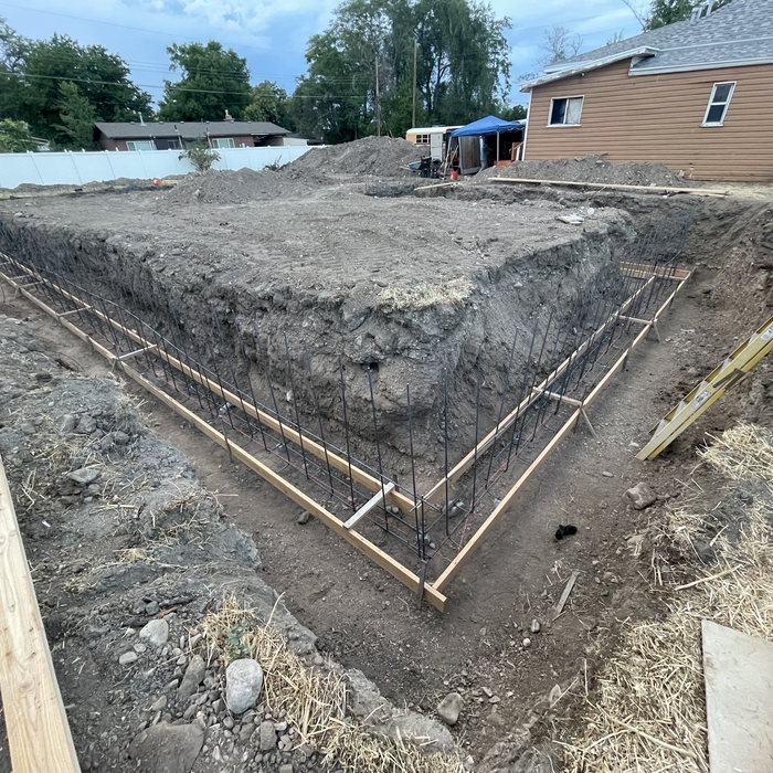 Wall and footing 2