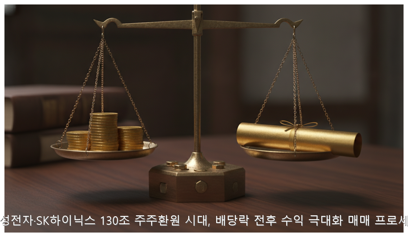 삼성전자·SK하이닉스 130조 주주환원 시대, 배당락 전후 수익 극대화 매매 프로세스 핵심 안내 및 분석 인포그래픽 (4)