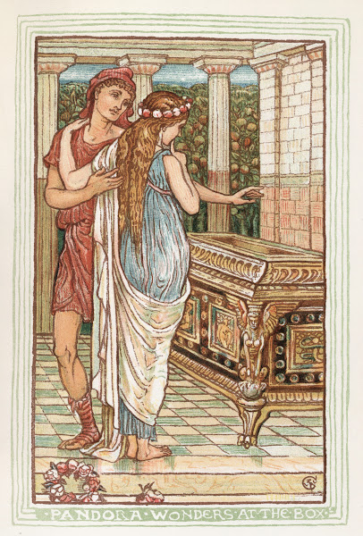 Pandora wonders at the box 1893
