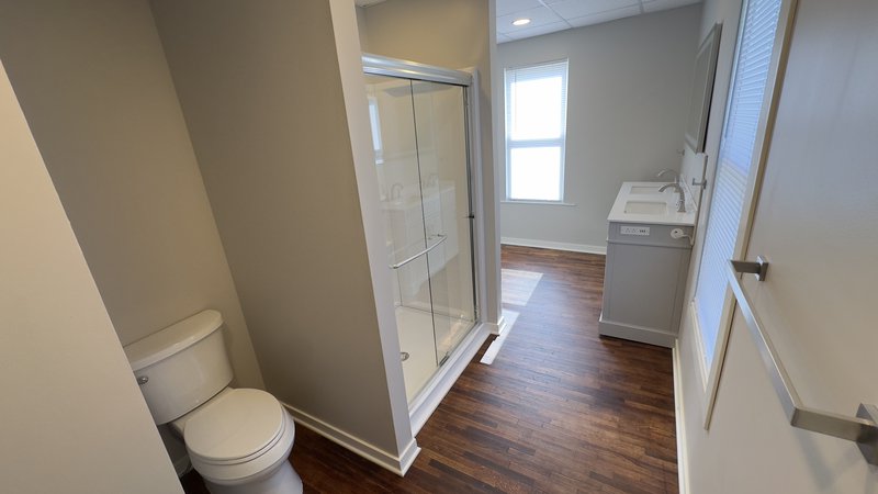 Finished bathroom renovation in Central Illinois home