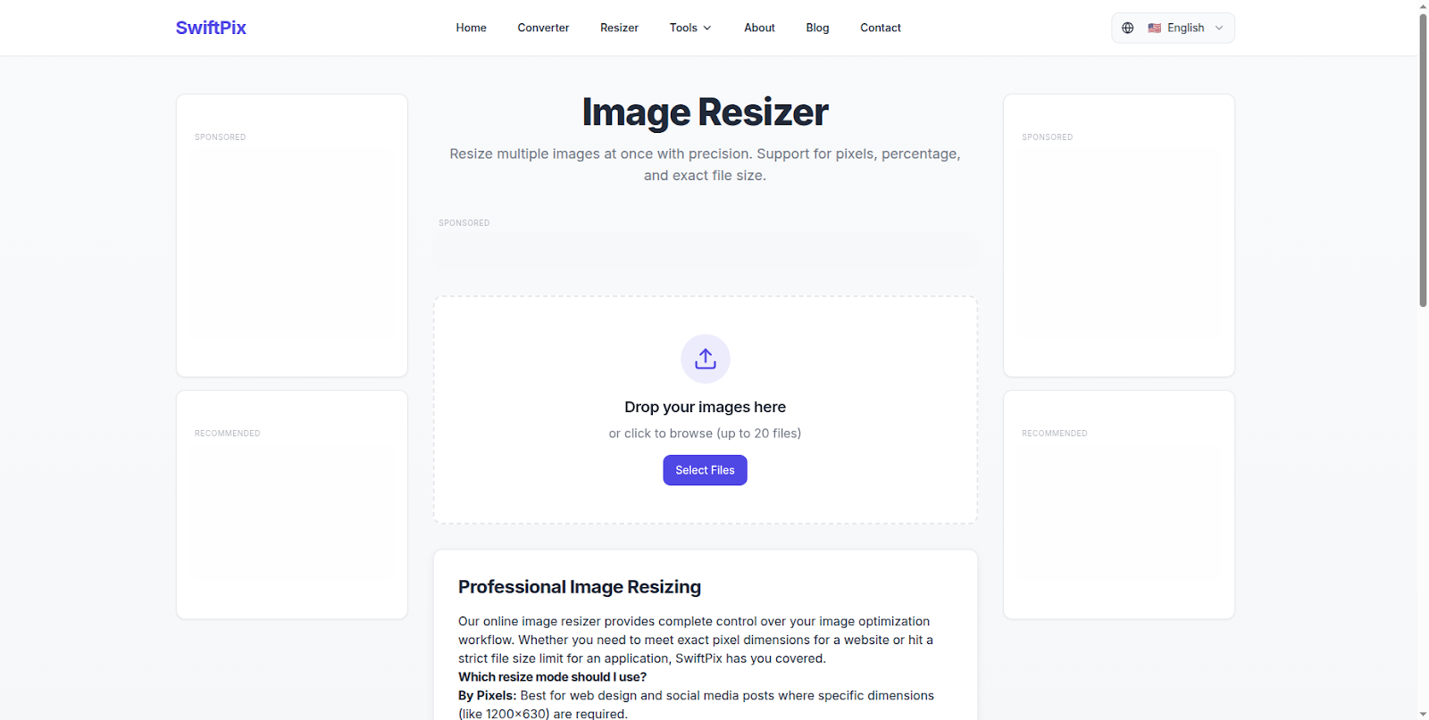 Resize image for Instagram free - SwiftPix browser based image resizer tool 2026