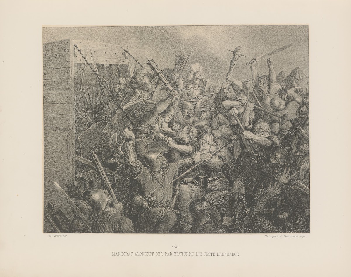 Markgraf Albrecht Der BäR ErstüRmt Die Feste Brennabor 1895