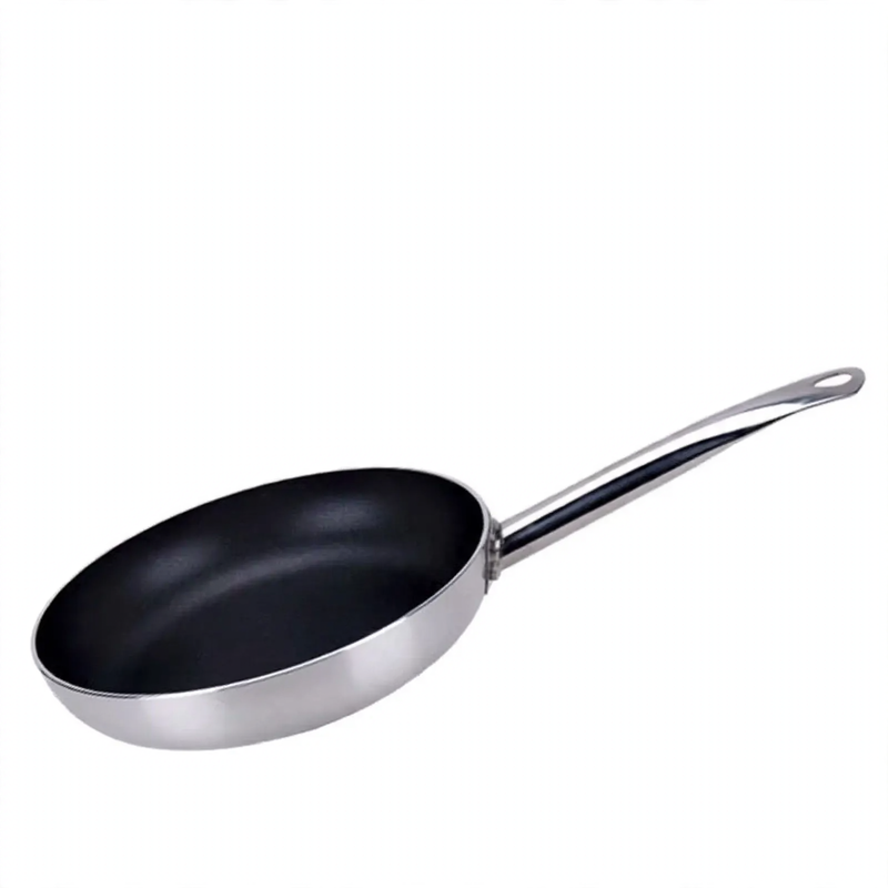 Aluminum frying pan with detachable handle