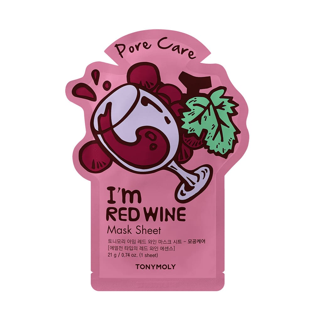 Mascarilla facial en tela TONYMOLY™ de vino tinto