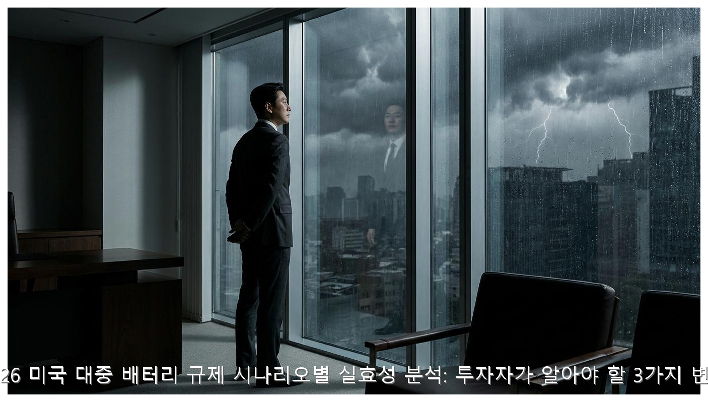 2026 미국 대중 배터리 규제 시나리오별 실효성 분석: 투자자가 알아야 할 3가지 변수 핵심 안내 및 분석 인포그래픽 (2)