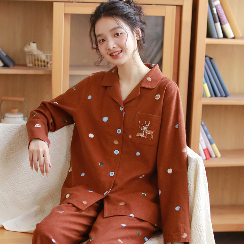 Women's Pajamas, Cotton, Brushed, Long
