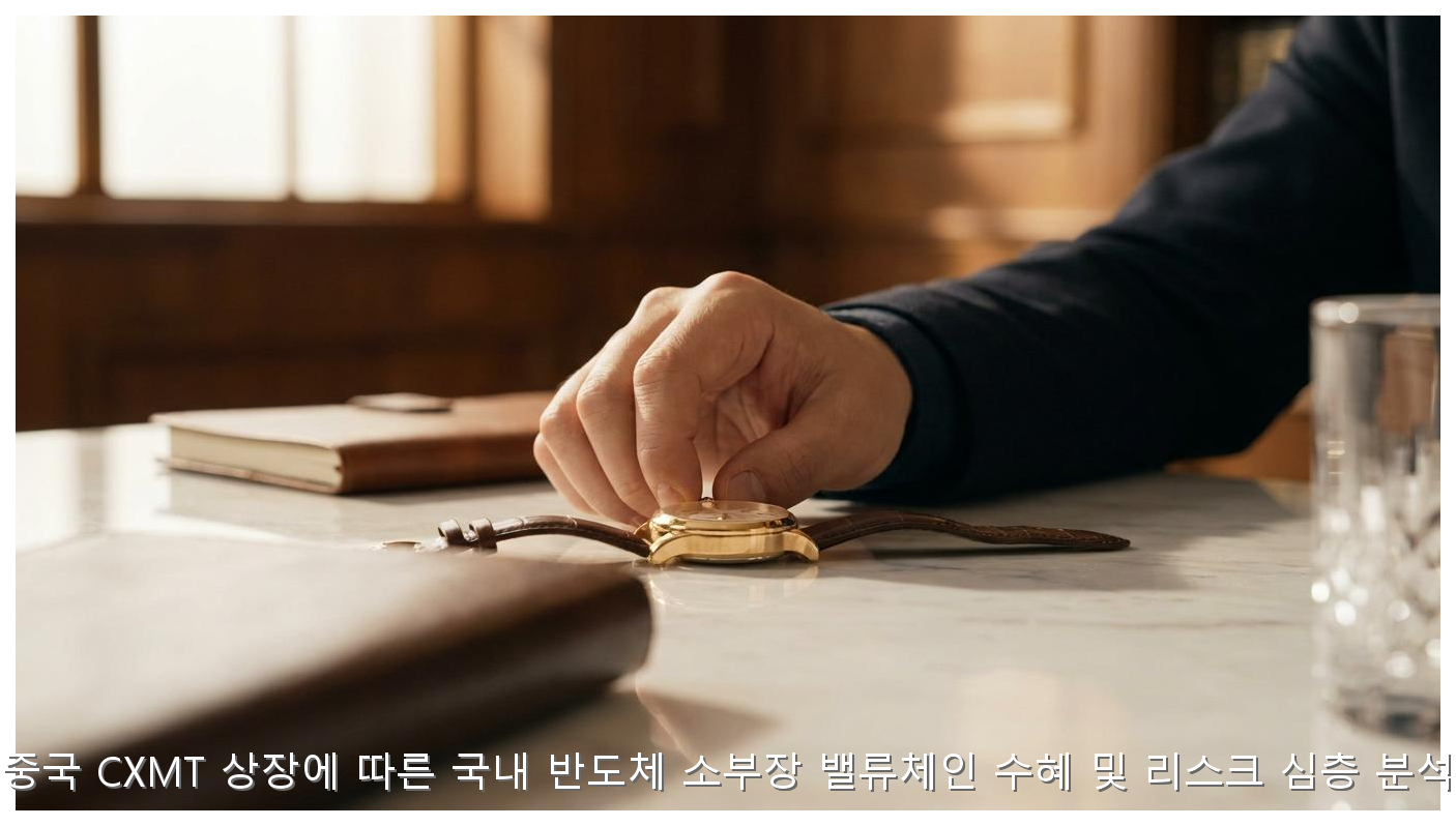 중국 CXMT 상장에 따른 국내 반도체 소부장 밸류체인 수혜 및 리스크 심층 분석 핵심 안내 및 분석 인포그래픽 (2)