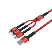 Cable 3 en 1 (Lightning / USB-C / Micro USB) 1.2 m