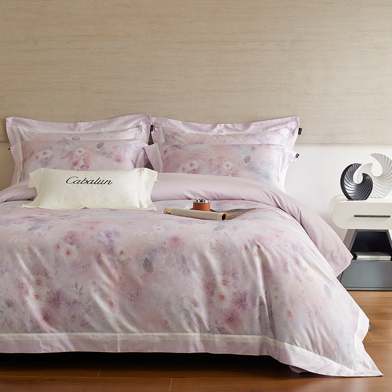 Long-staple cotton bedding set, 4-piece, satin