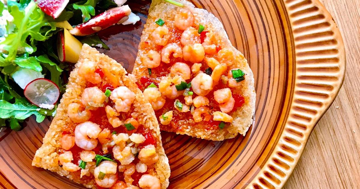 Cơm Cháy Nướng Giòn & Tôm Xào Cay