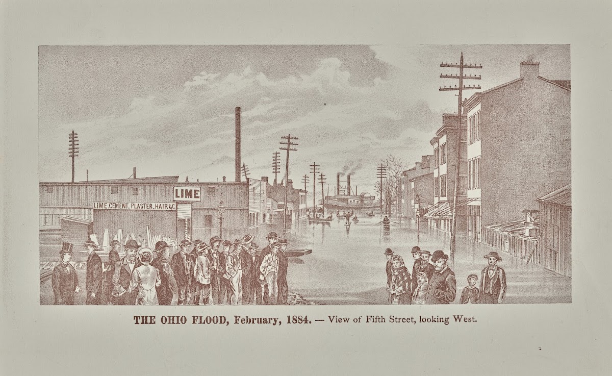 View of Fifth Street looking west 1884