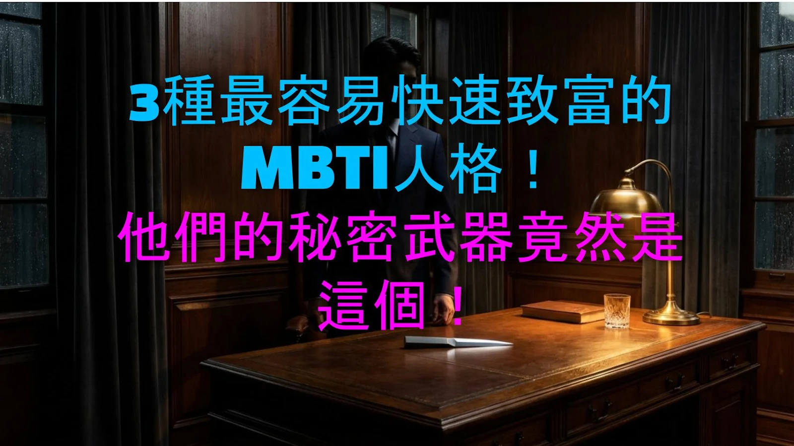 3種最容易快速致富的MBTI人格！他們的秘密武器竟然是這個！