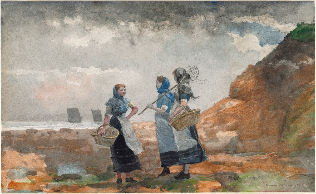 Three Fisher Girls Tynemouth 1881