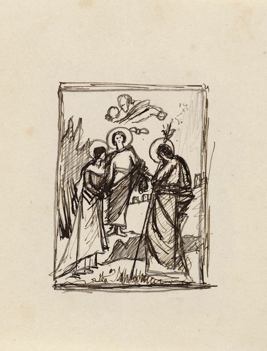 tude pour un tableau représentant la Sainte Famille 1900
