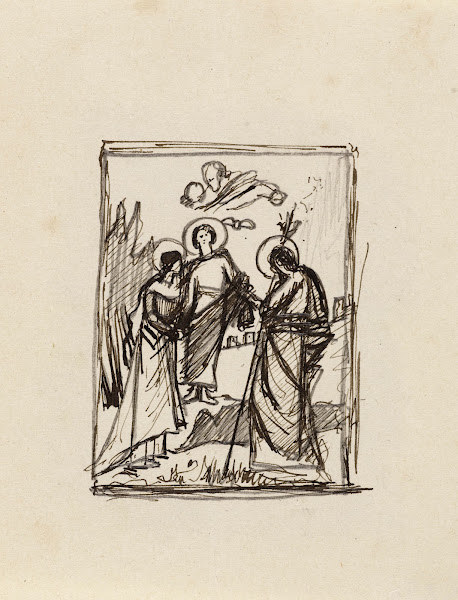 tude pour un tableau représentant la Sainte Famille 1900
