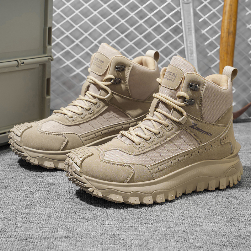 Men's High-Top Boots, Platform Sole, Casual Style