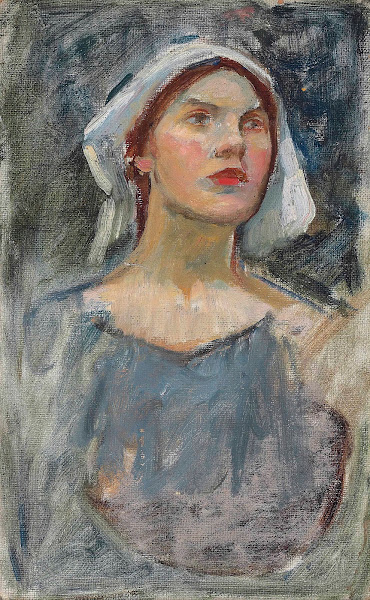 Head Study For The Enchanted Garden 1916