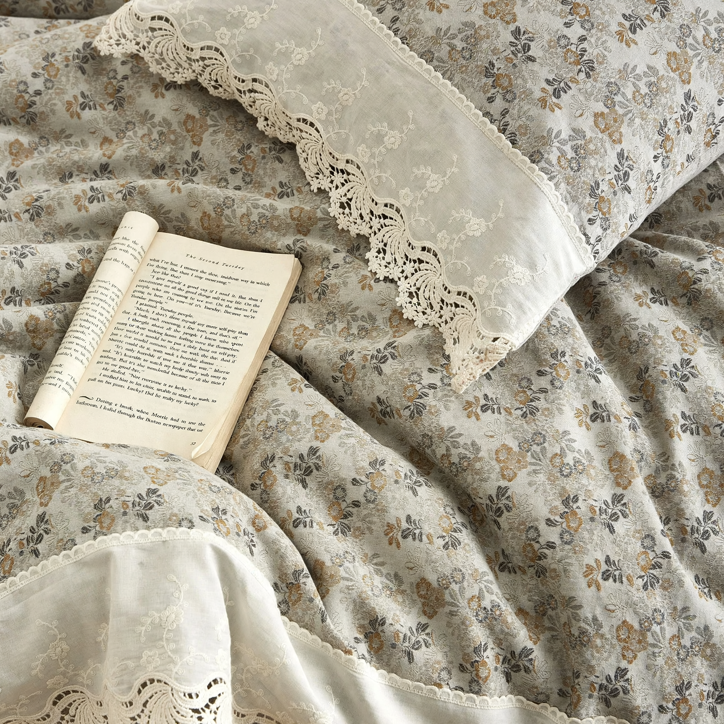 Cotton Linen Bedding in Japanese Style