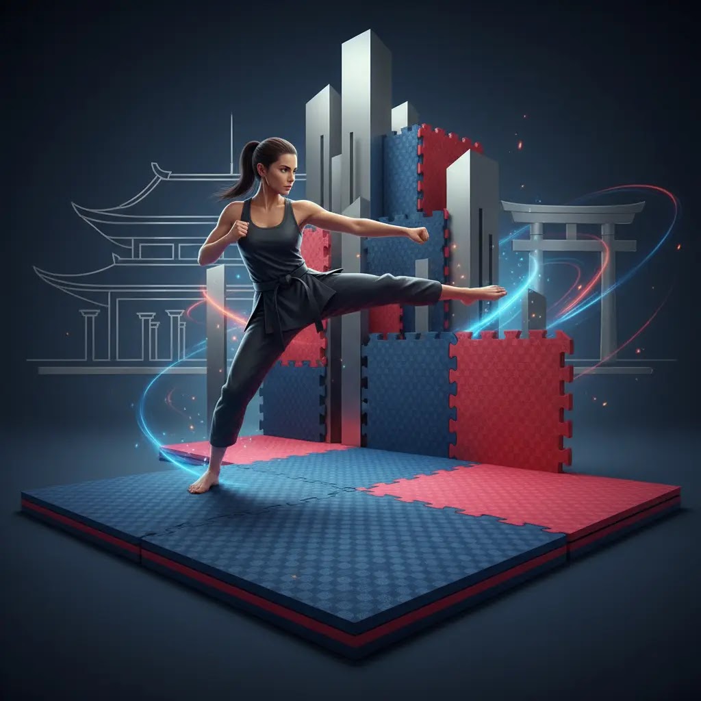 Agen matras beladiri puzzle density tinggi untuk karate